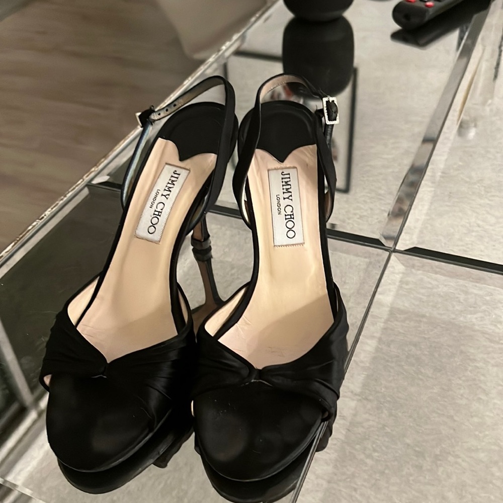 Jimmy Choo Satin Slingback Heel